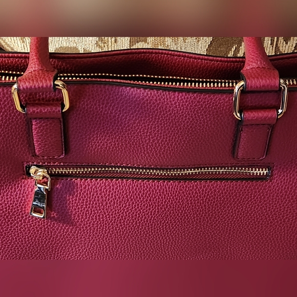 Bass Cranberry Red, Satchel Bag/w Matching clutch bag and Billfold NWOT - Picture 12 of 16